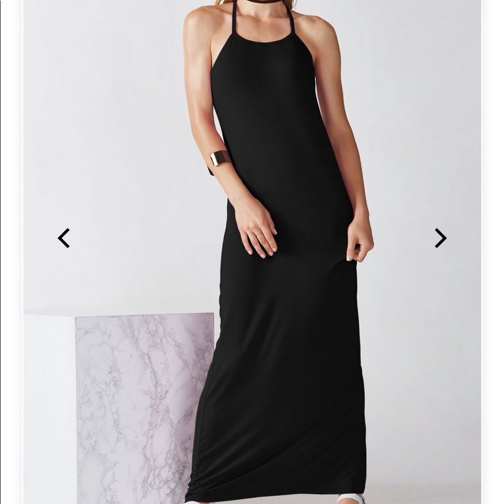 Black maxi dress